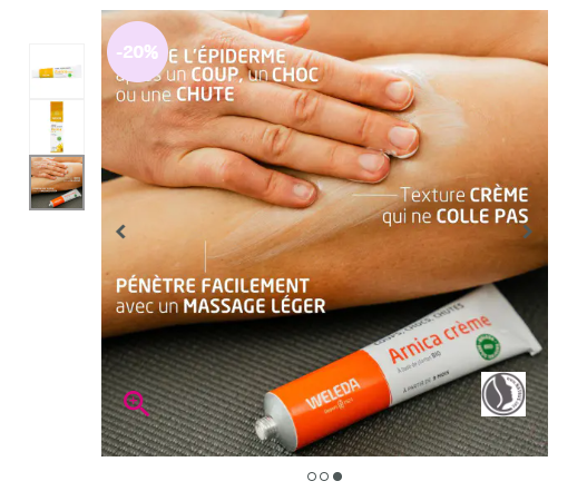 Crème à l'arnica - Coups chocs chutes 
