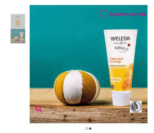 Crème pour le change au calendula  Bébé 